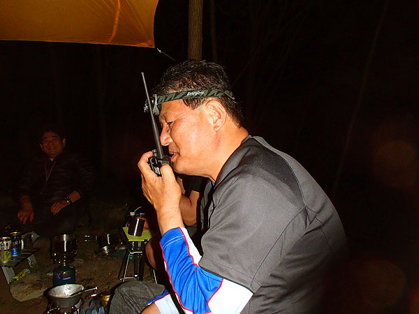 シンさんがタクシー無線風の受け答え